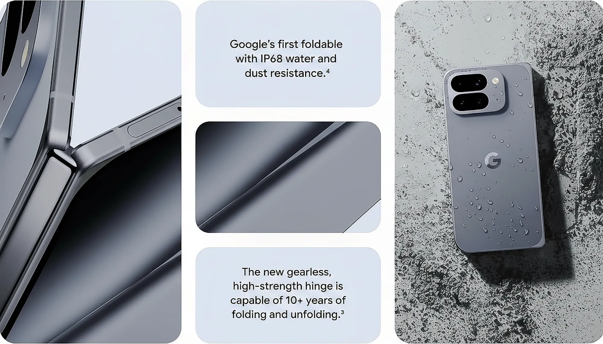 Wide-angle studio shot of the Google Pixel Pro highlighting the slim bezel and premium alloy frame.