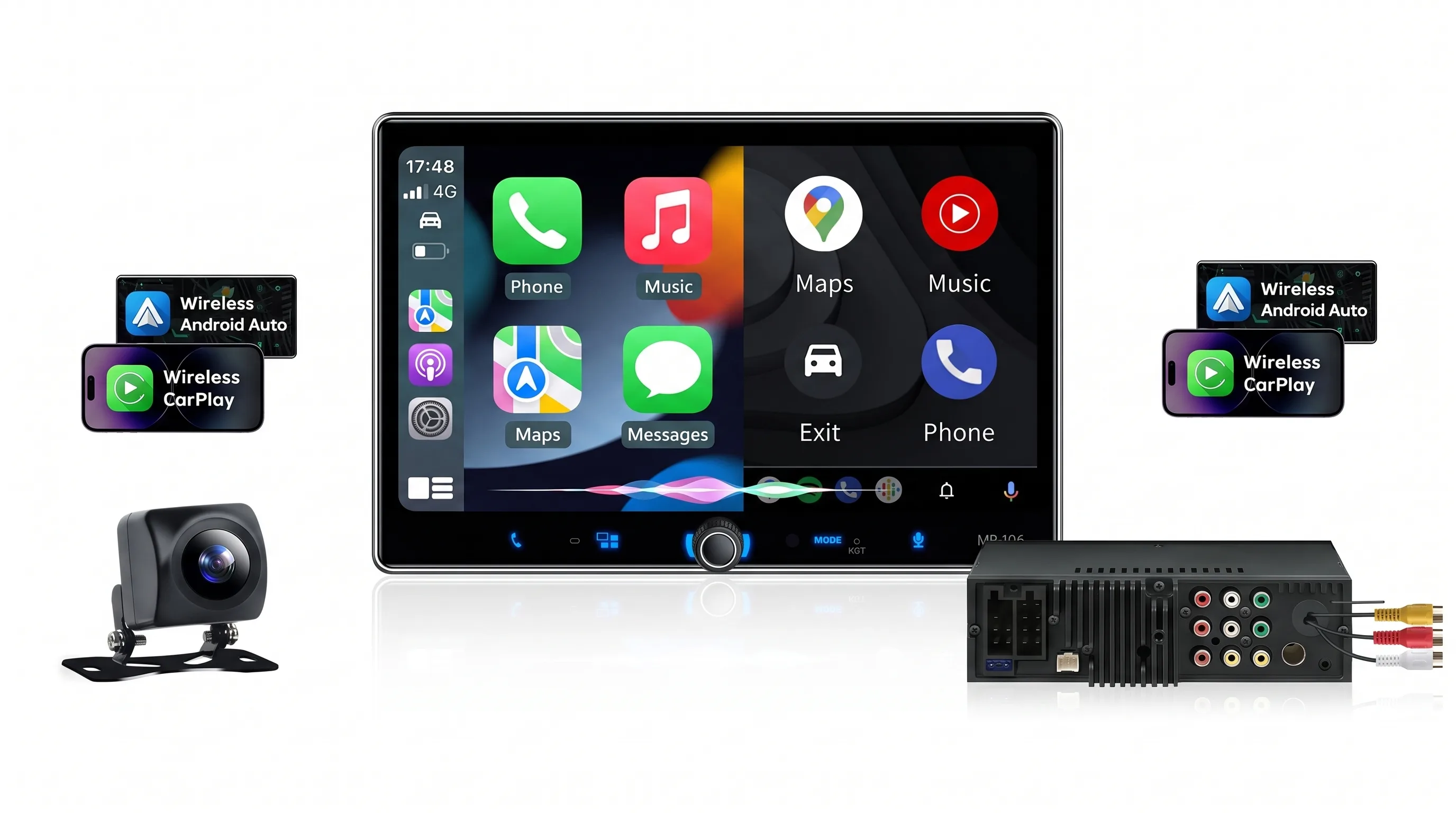 PLZ Single Din Car Stereo 10.1 Inch