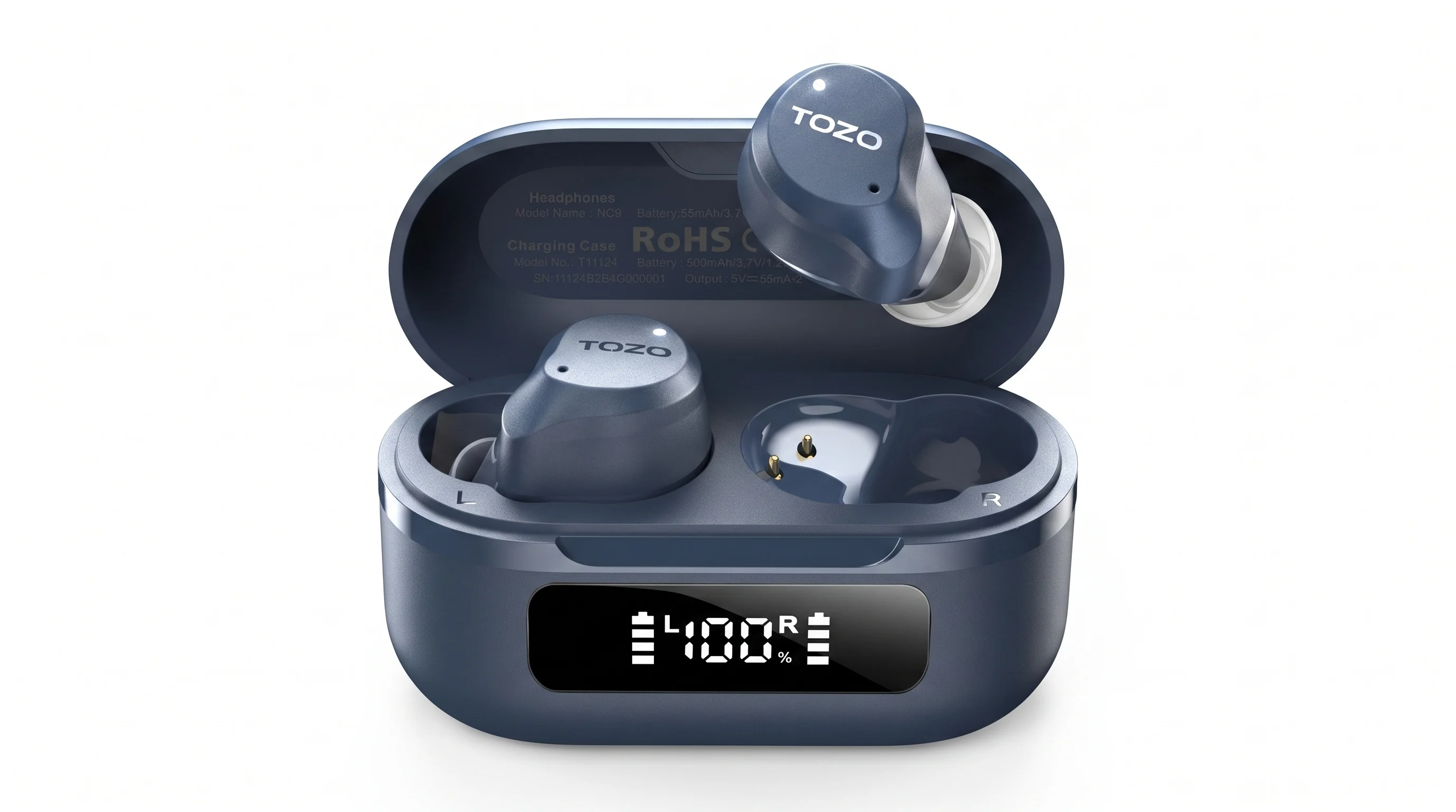TOZO NC9 Hybrid Active Noise Cancelling Wireless Earbuds