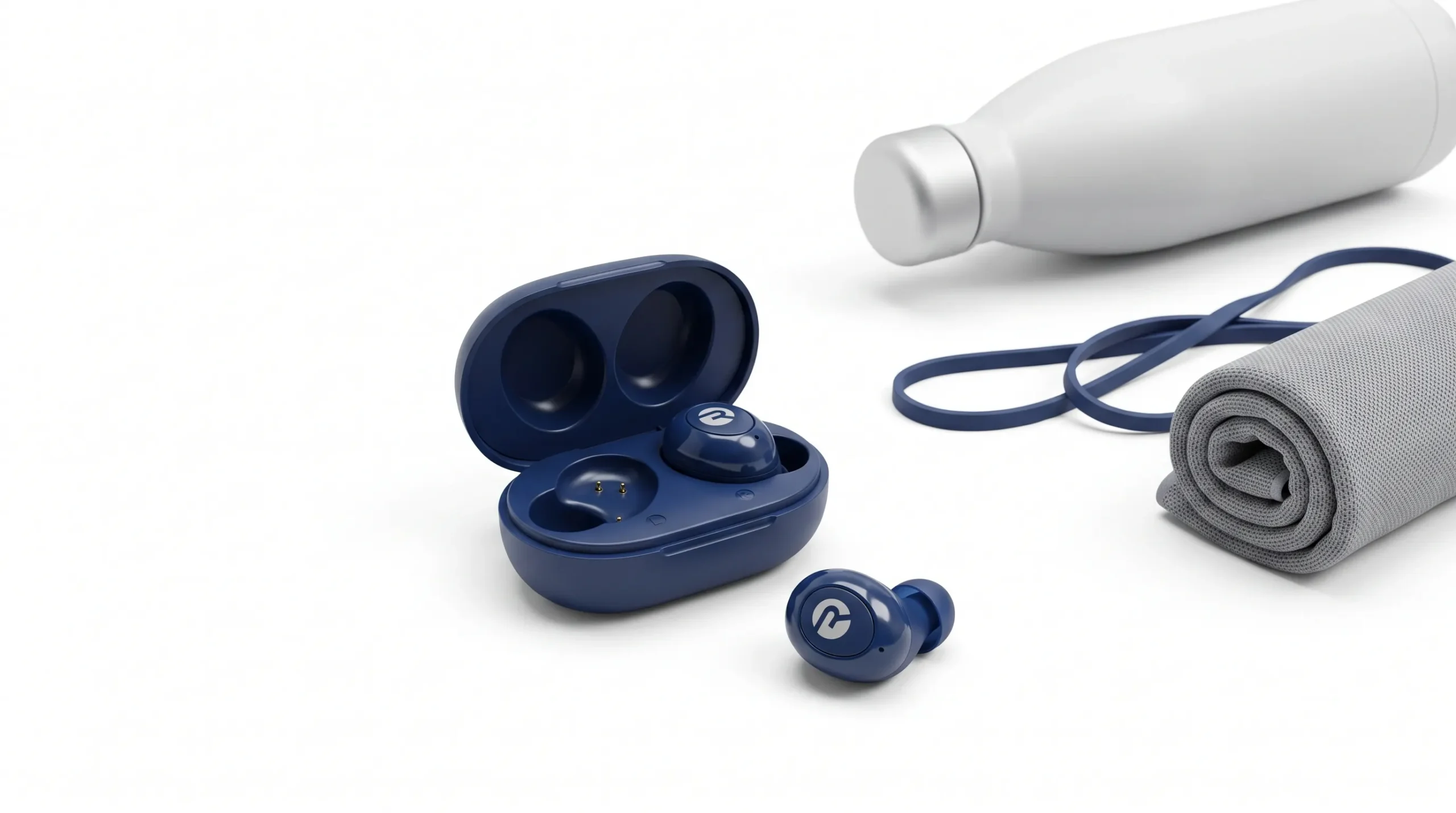 Raycon Everyday wireless earbuds final product composition