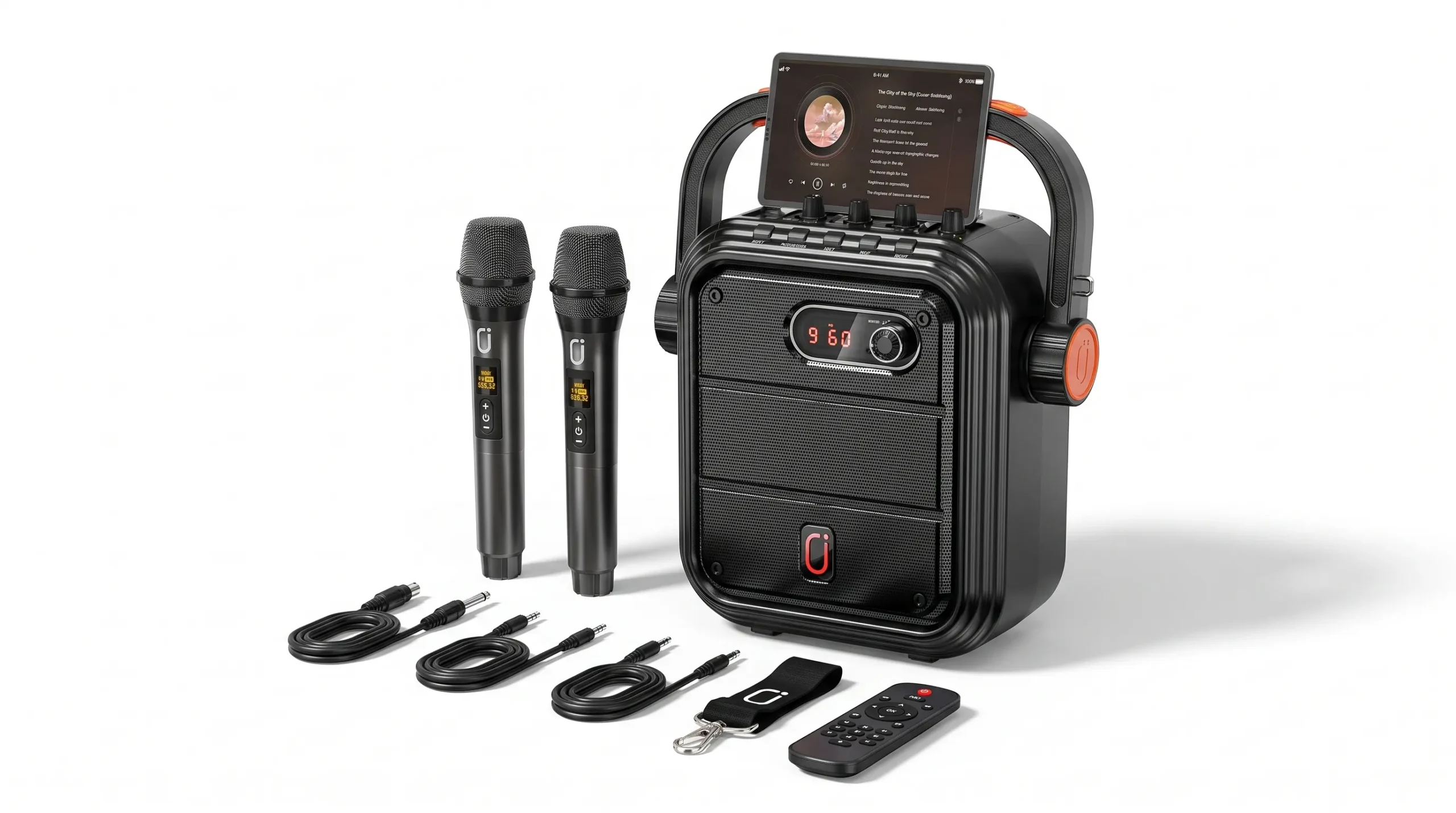 YIER 200W peak Bluetooth party speaker with deep bass and LED light