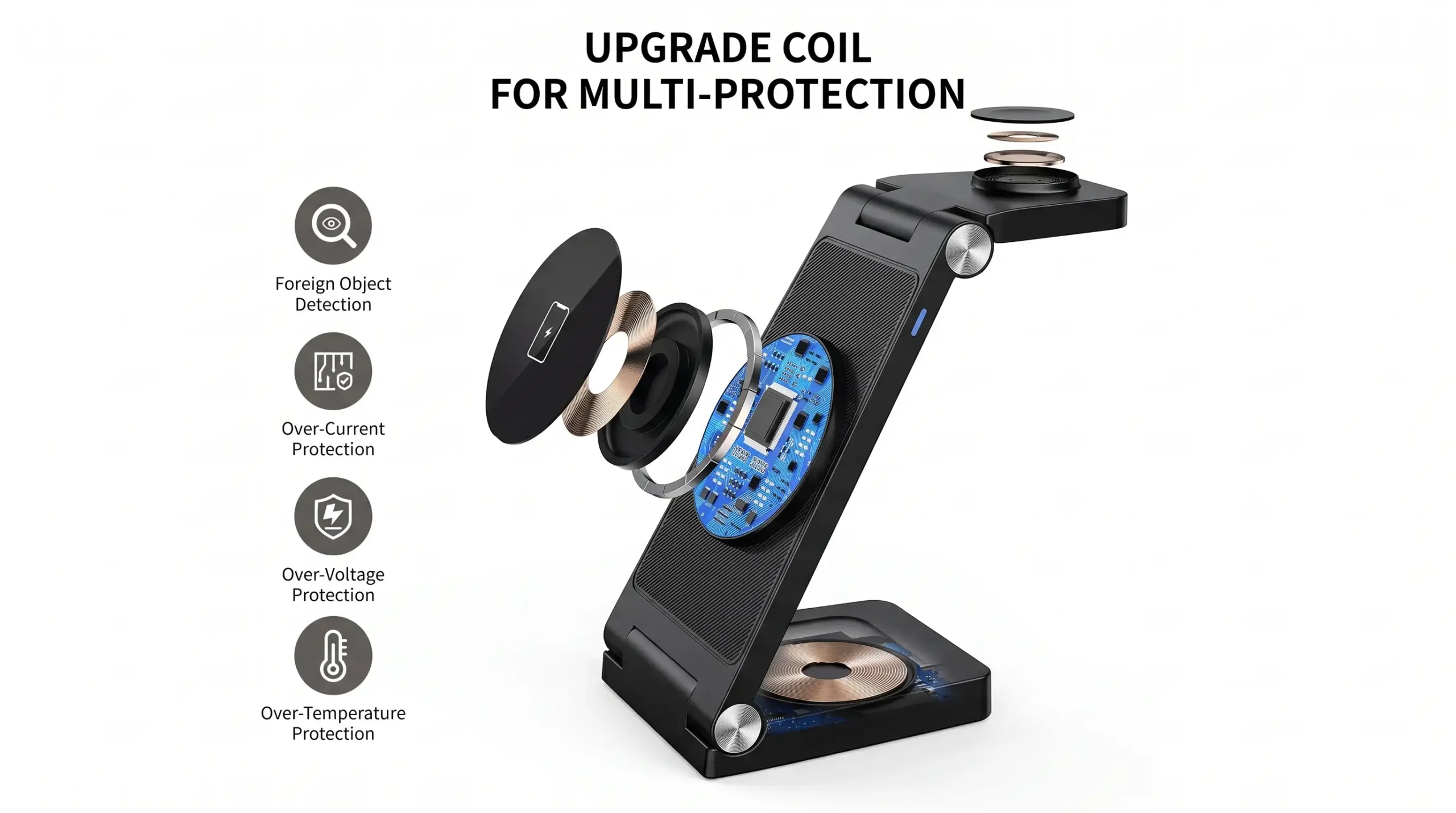 RYND 3-in-1 foldable MagSafe wireless charging station