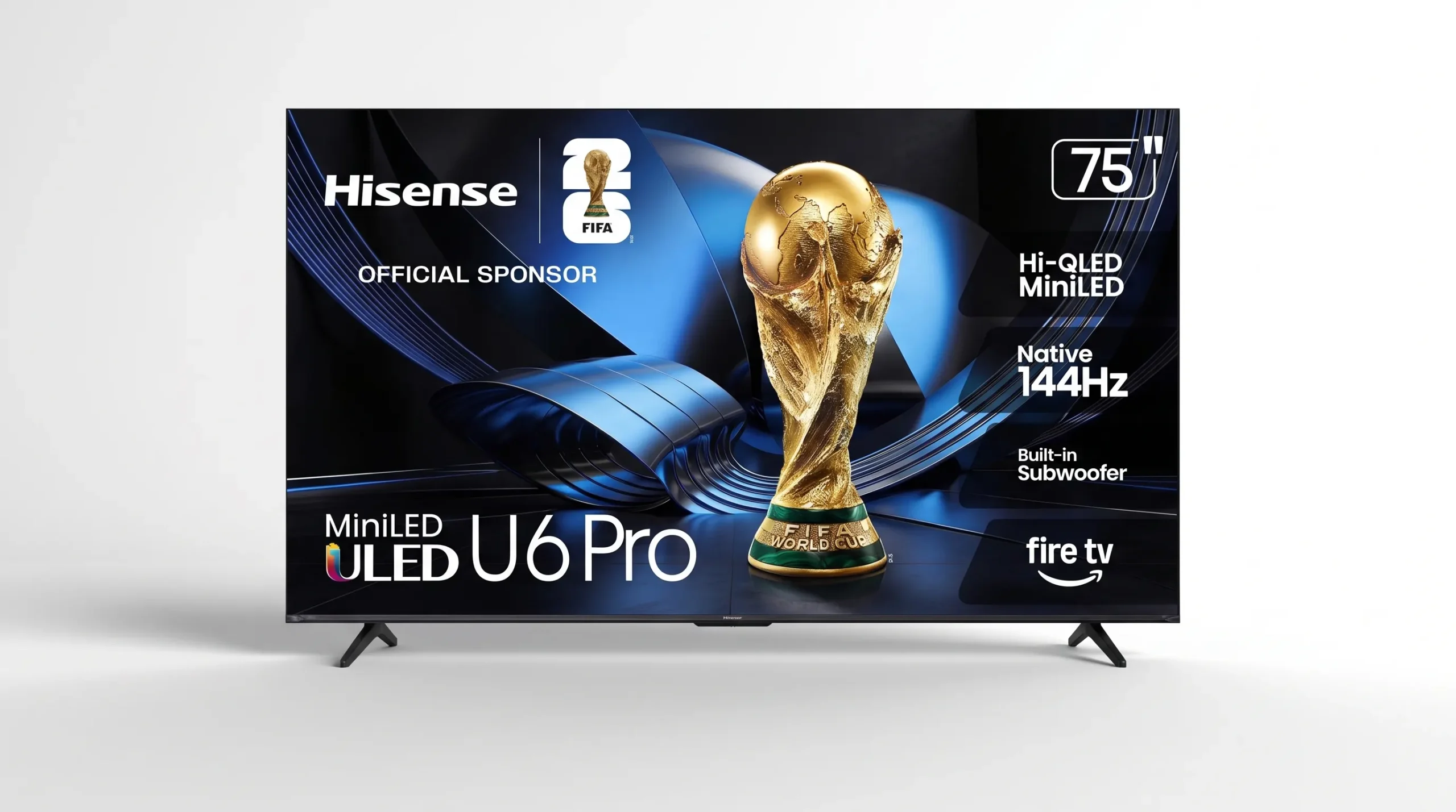 Hisense 75 inch U6 Pro Mini LED ULED 4K Smart Fire TV