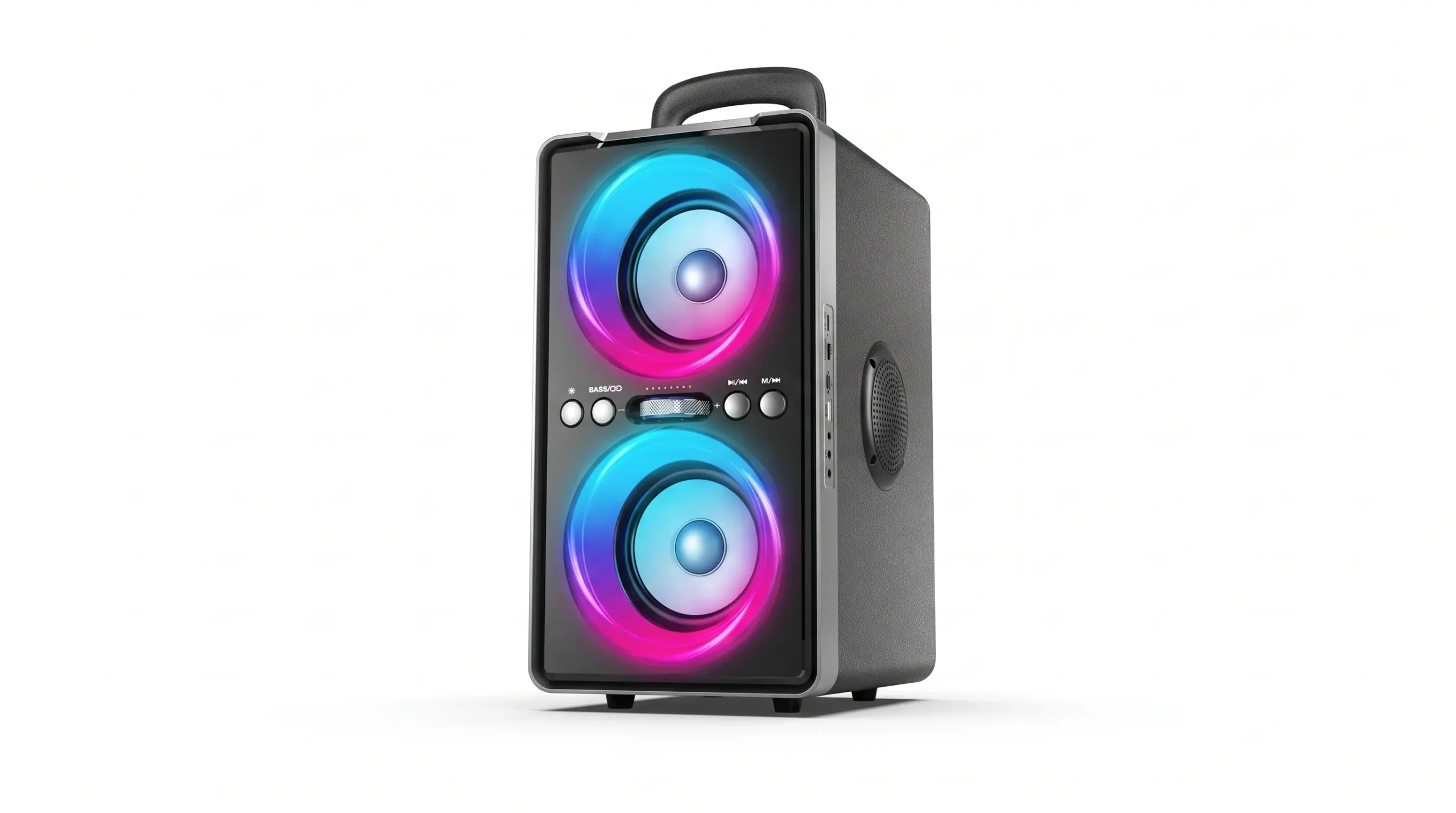 JYX 200W karaoke machine with two wireless microphones